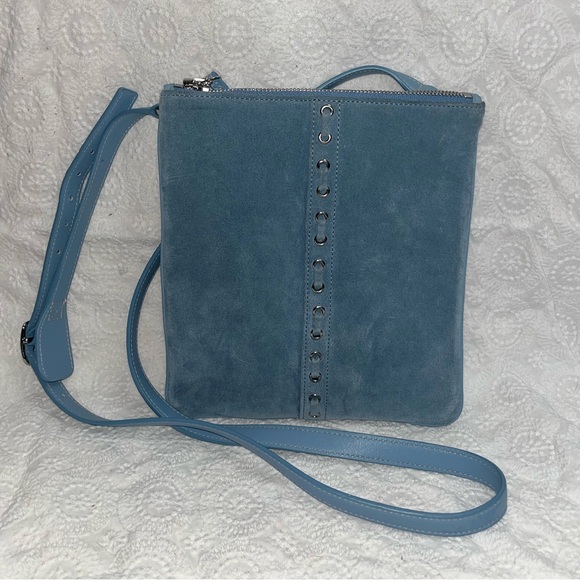 Vintage Blue Coach Crossbody - Picture 1 of 4